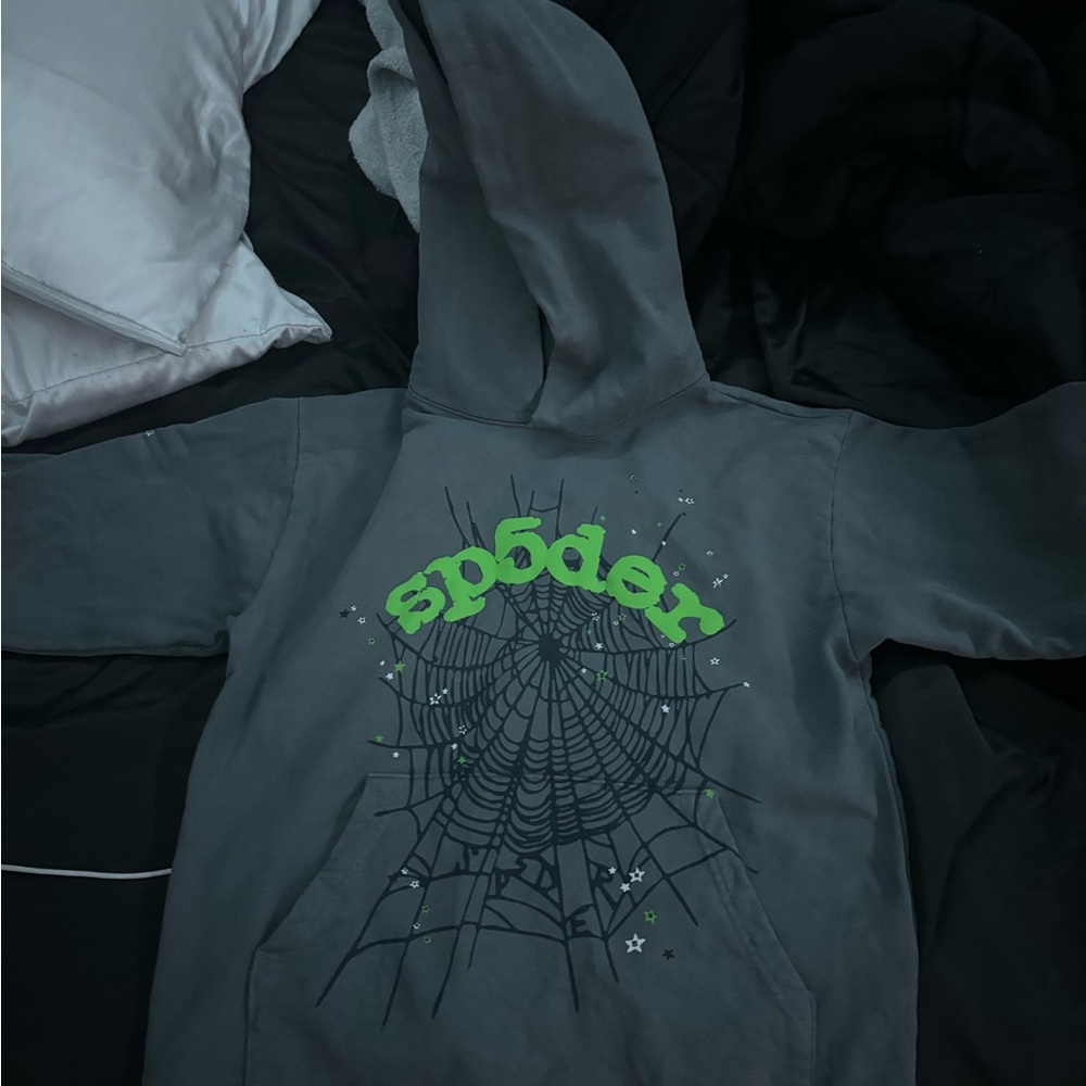 Slate Grey Spider Hoodie